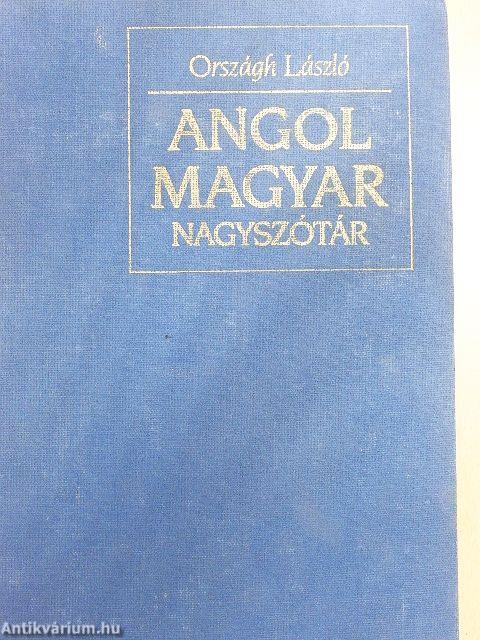 Angol-magyar nagyszótár 1-2.