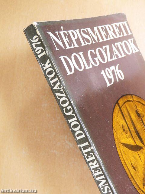 Népismereti dolgozatok 1976