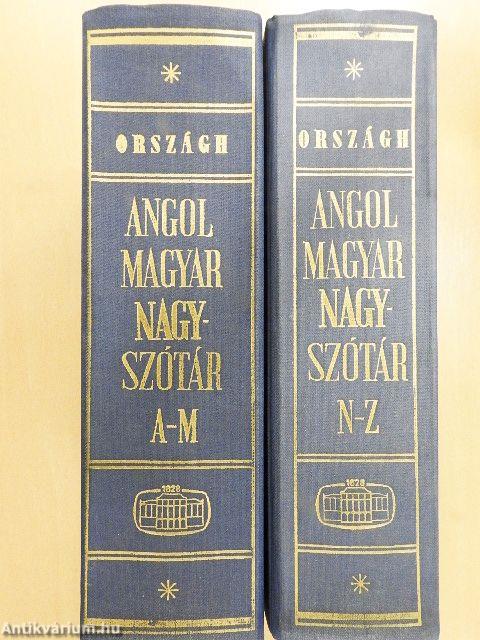 Angol-magyar nagyszótár I-II.