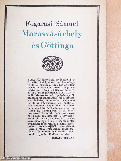 Marosvásárhely és Göttinga