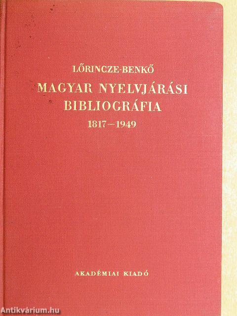 Magyar nyelvjárási bibliográfia