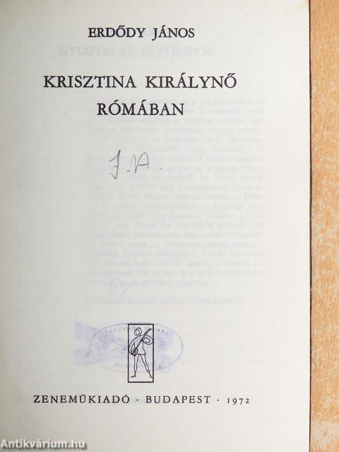 Krisztina királynő Rómában