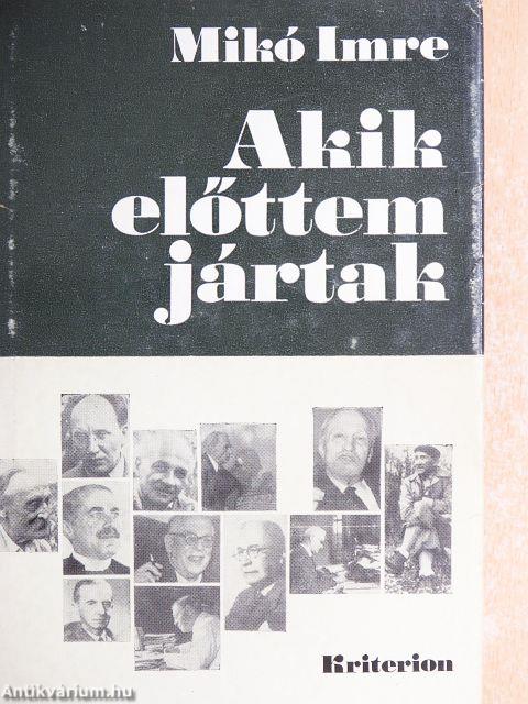 Akik előttem jártak