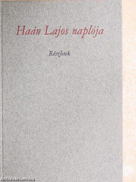 Haán Lajos naplója