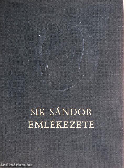 Sík Sándor emlékezete