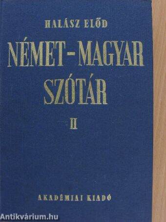 Német-magyar szótár II. (töredék)