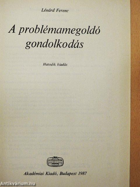 A problémamegoldó gondolkodás