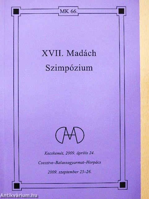 XVII. Madách Szimpózium