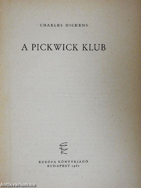 A Pickwick Klub