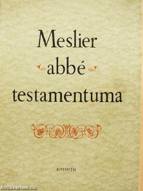 Meslier abbé testamentuma