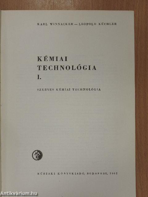 Kémiai technológia I-II.