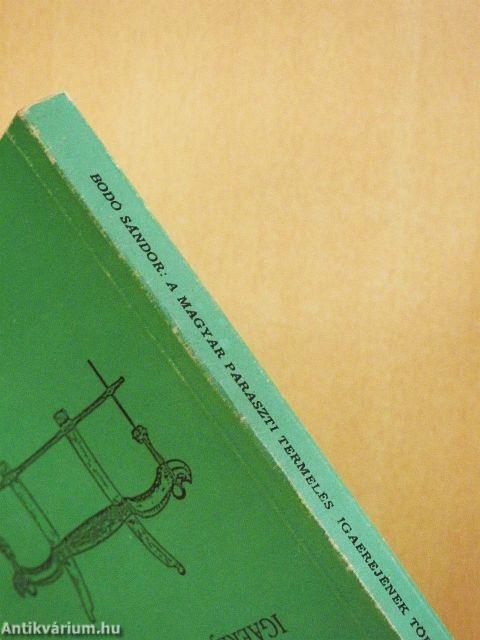 A magyar paraszti termelés igaerejének története