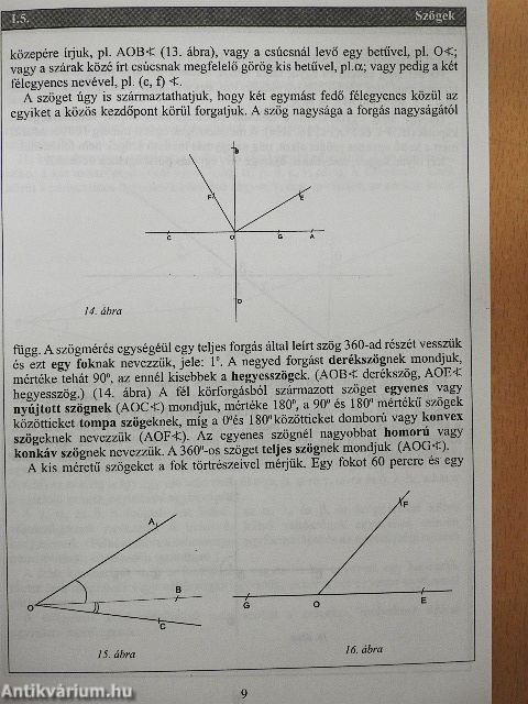 Matematika tankönyv 1. - Algebra/Geometria