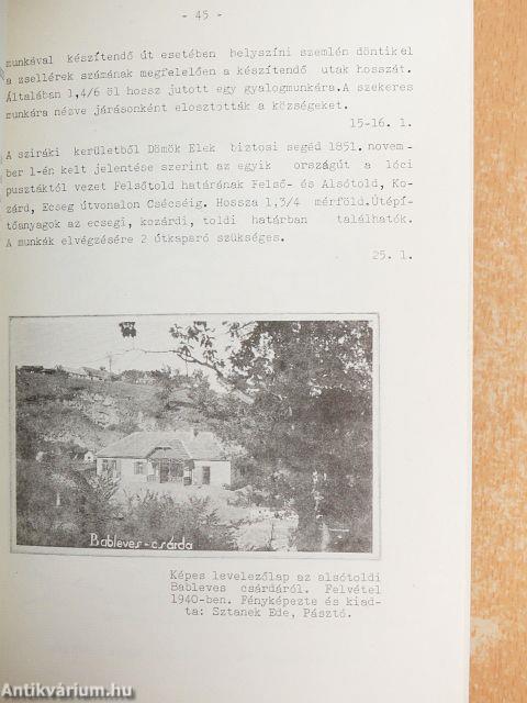 Szemelvények a Cserhát-völgyi községek történetéhez 1265-1985