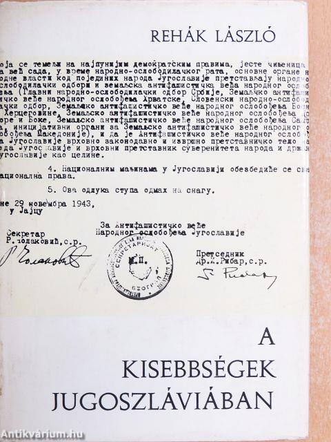 A kisebbségek Jugoszláviában