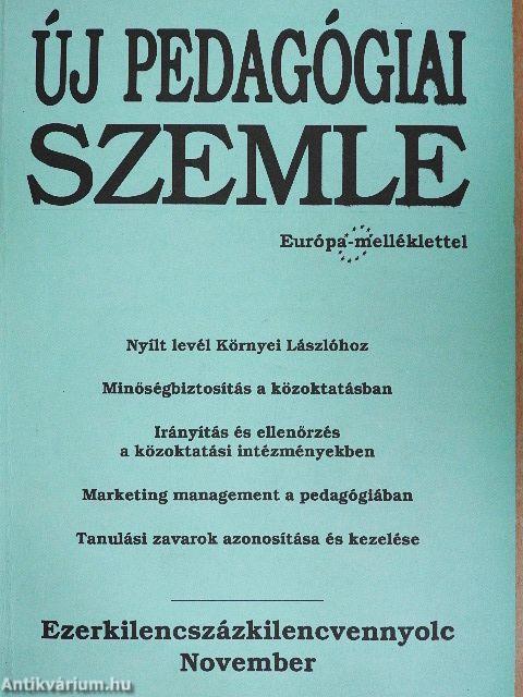 Új Pedagógiai Szemle 1998. november