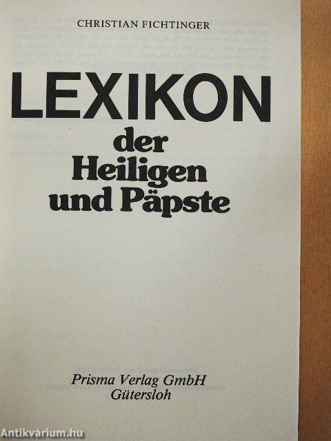 Lexikon der Heiligen und Päpste
