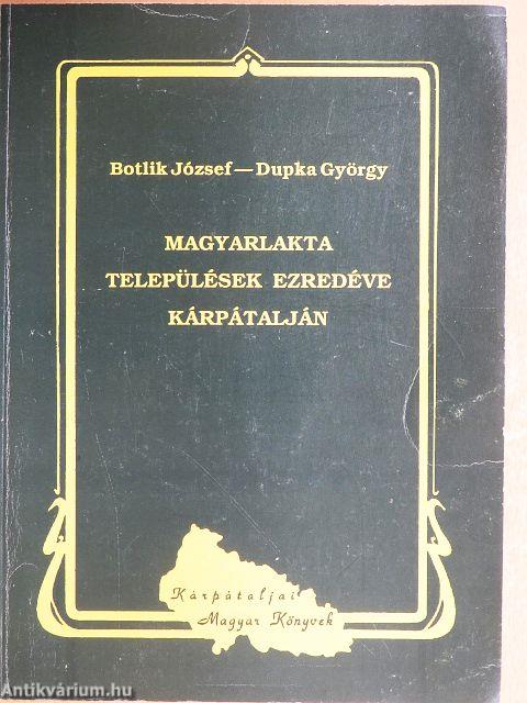 Magyarlakta települések ezredéve Kárpátalján