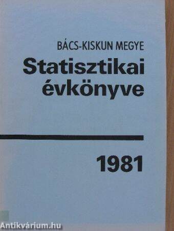 Bács-Kiskun megye statisztikai évkönyve 1981