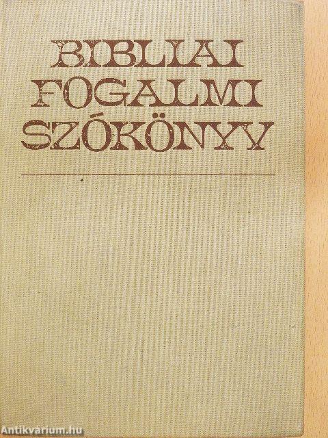 Bibliai fogalmi szókönyv