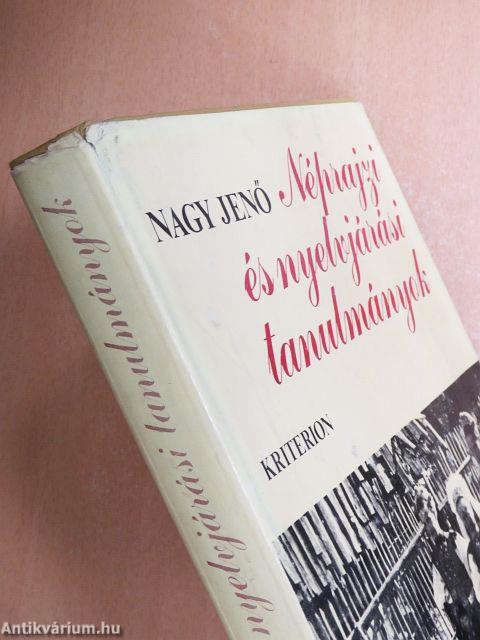 Néprajzi és nyelvjárási tanulmányok