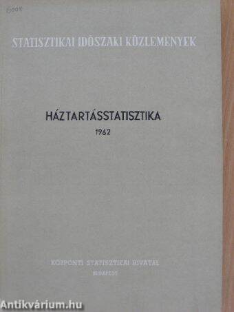 Háztartásstatisztika 1962