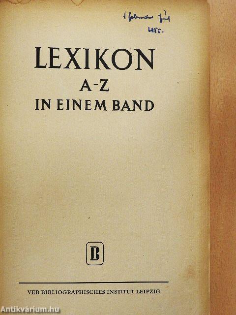 Lexikon A-Z in einem band