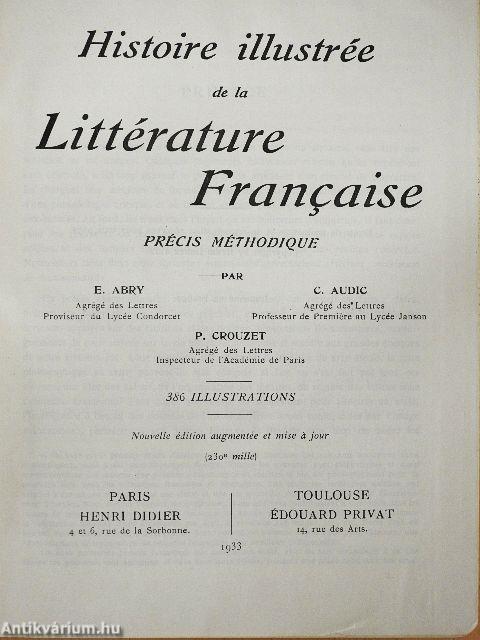 Histoire illustrée de la Littérature Francaise
