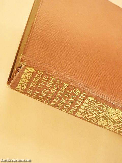 Lectures on the English Comic Writers with Miscellaneous Essays