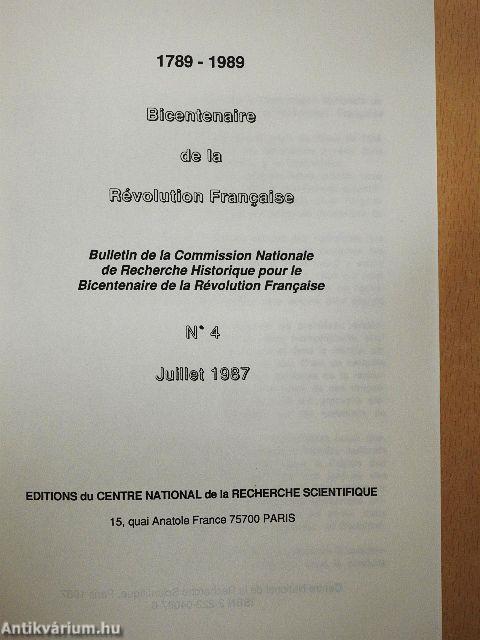 1789-1989 - Bicentenaire de la Révolution Francaise Juillet 1987