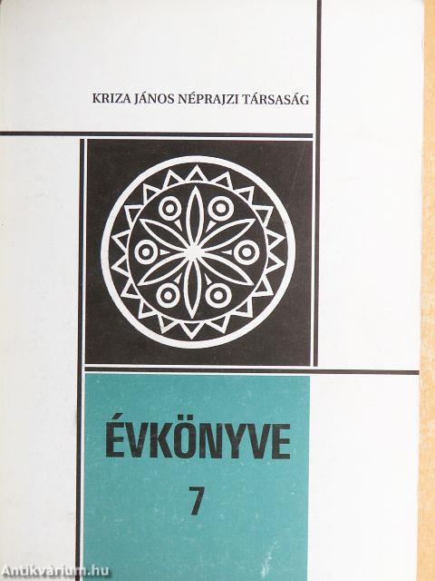 Kriza János Néprajzi Társaság Évkönyve 7.