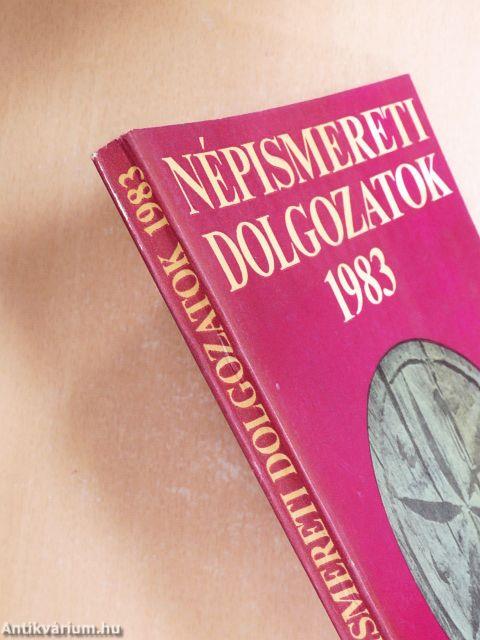 Népismereti dolgozatok 1983