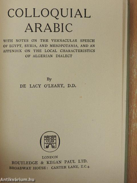 Colloquial Arabic