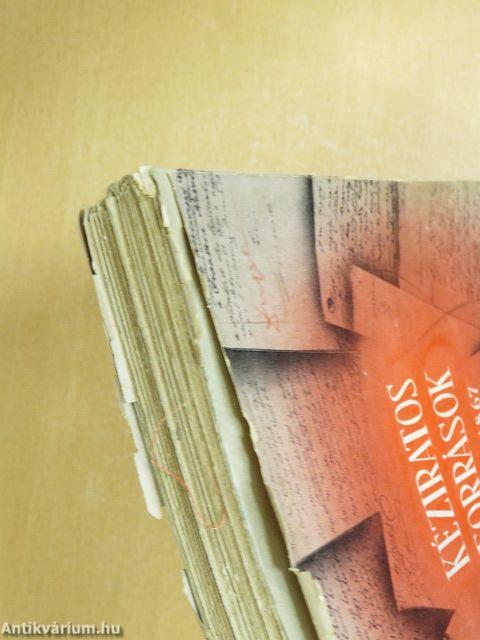 Kéziratos források az országos Széchényi Könyvtárban 1789-1867