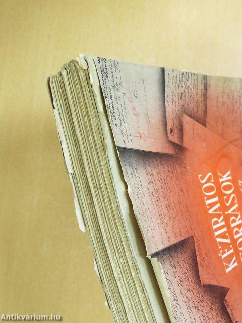 Kéziratos források az országos Széchényi Könyvtárban 1789-1867