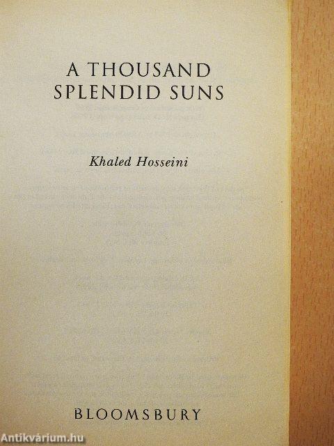 A Thousand Splendid Suns