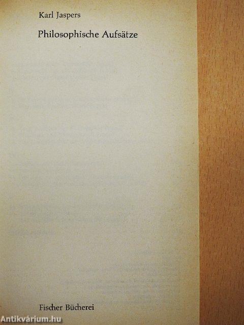 Philosophische Aufsätze