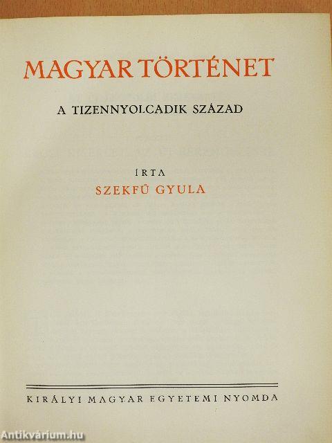 Magyar történet VI. (rossz állapotú)