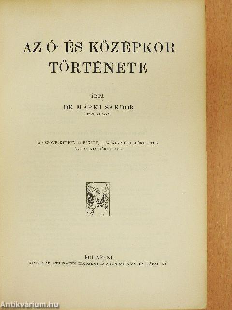 Az ó- és középkor története (rossz állapotú)