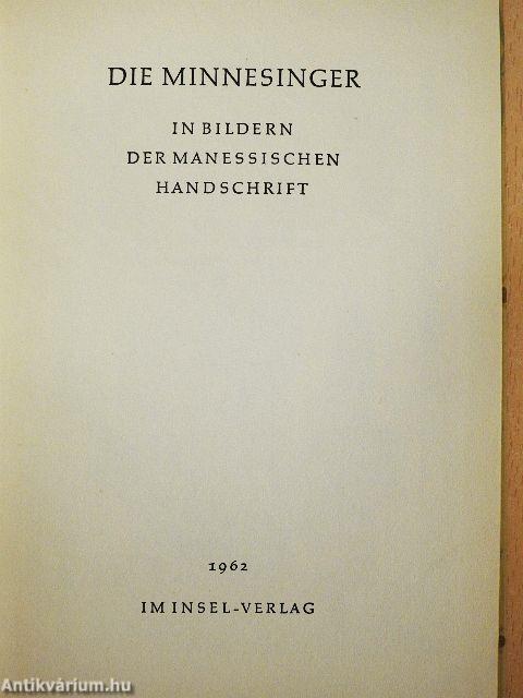 Die Minnesinger in Bildern der Manessischen Handschrift