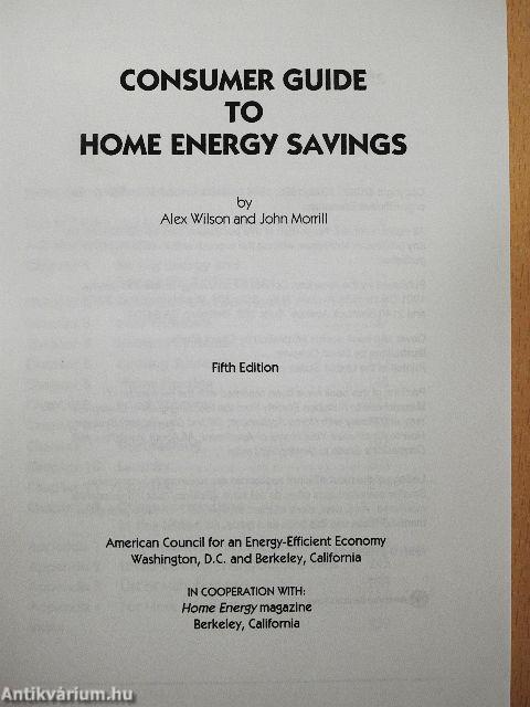 Consumer Guide to Home Energy Savings