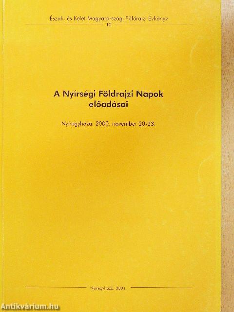 A Nyírségi Földrajzi Napok előadásai