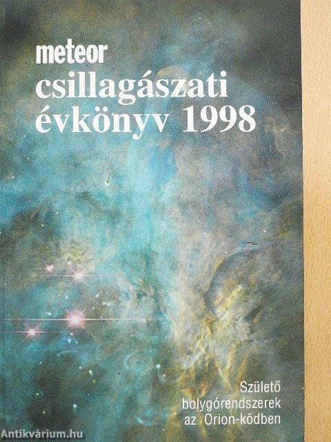 Meteor csillagászati évkönyv 1998