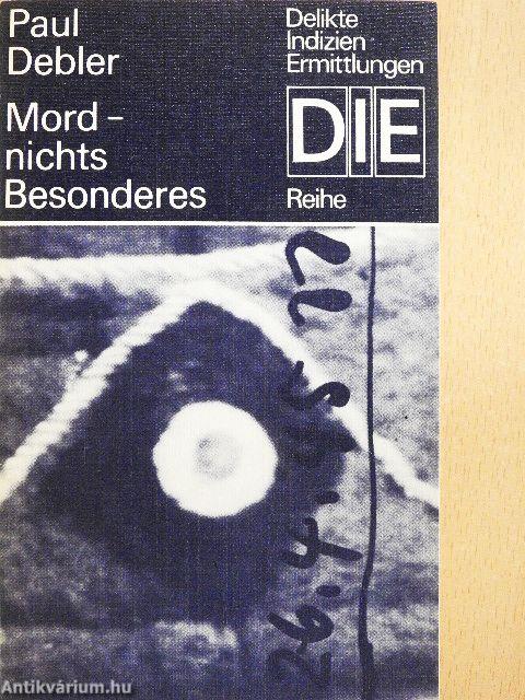 Mord - nichts Besonderes