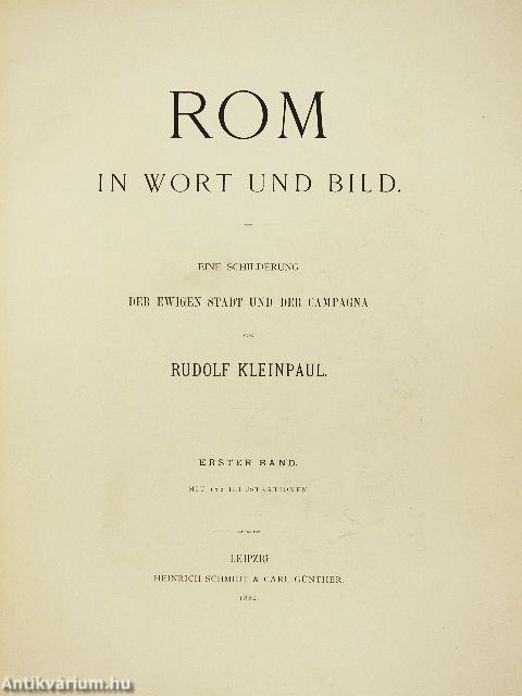 Rom in Wort und Bild I-II. (rossz állapotú)