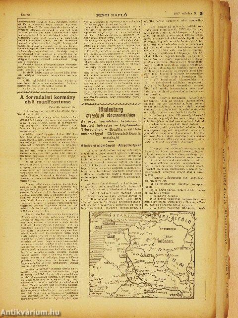 Pesti Napló 1917. (nem teljes évfolyam) (rossz állapotú)