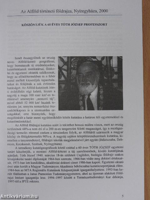 Az Alföld történeti földrajza