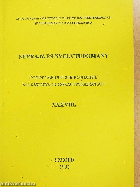 Néprajz és nyelvtudomány XXXVIII.