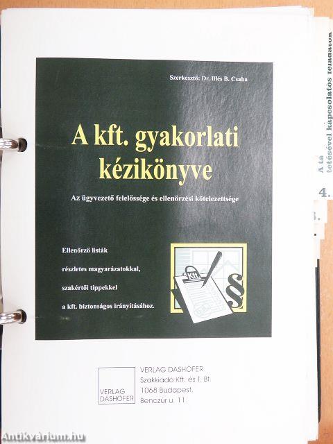 A kft. gyakorlati kézikönyve (nem teljes)