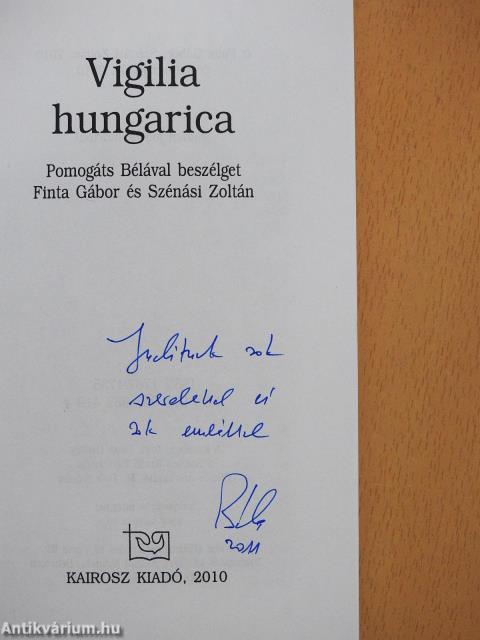 Vigilia hungarica (dedikált példány)